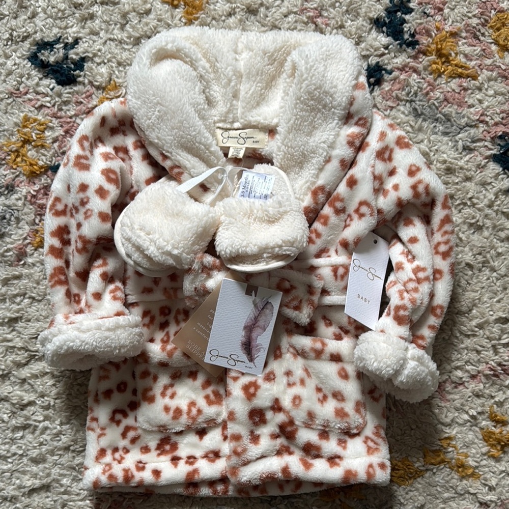 Cozy Leopard Print Baby Jacket with Hood